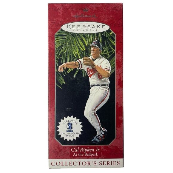 Cal Ripken Jr At The Ballpark Hallmark Baseball Ornament 1998 - Picture 1 of 4
